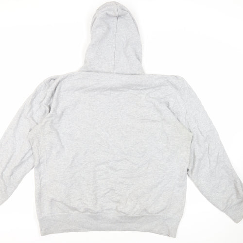 Uniqlo Mens Grey Cotton Pullover Hoodie Size XL
