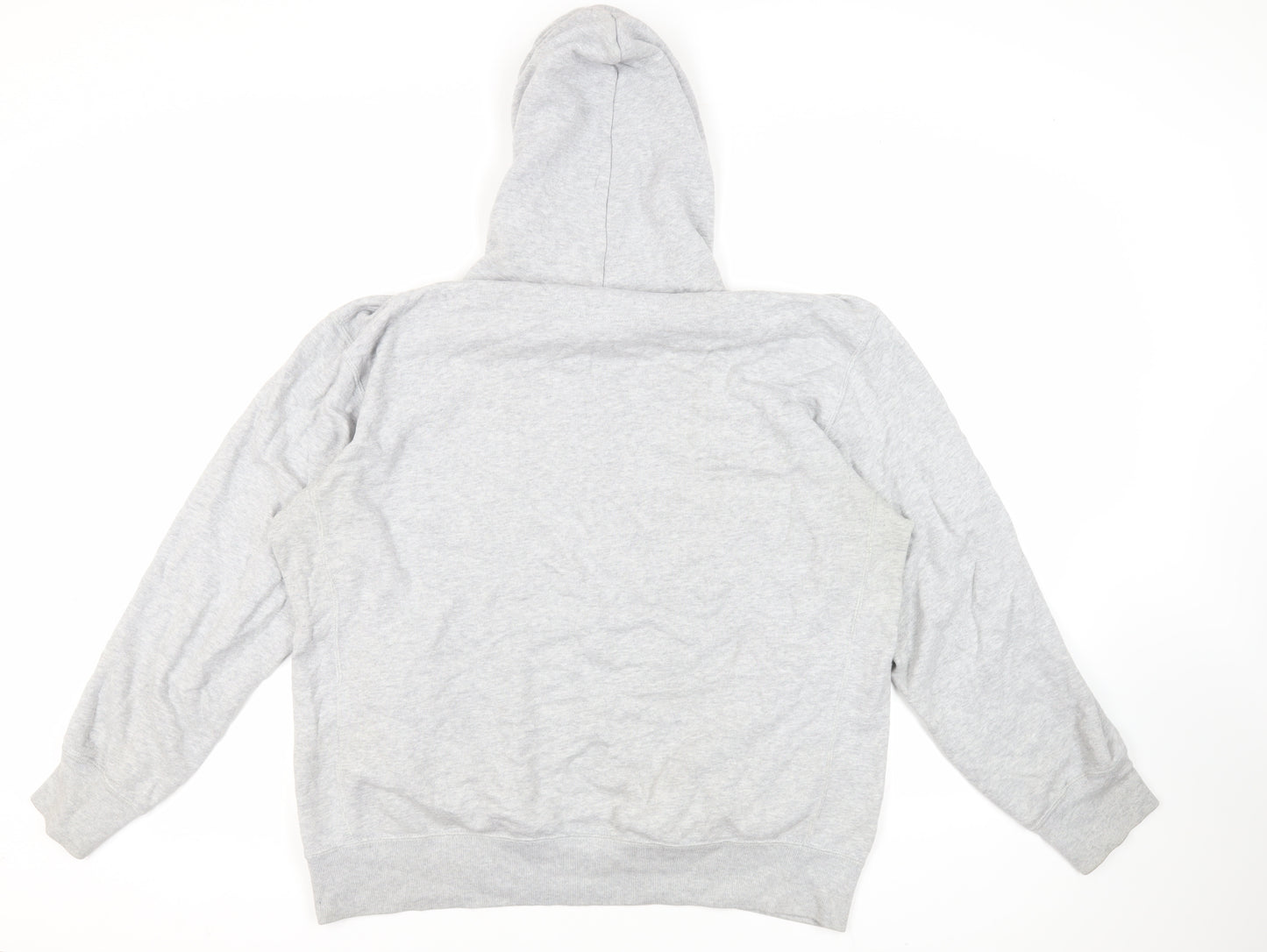 Uniqlo Mens Grey Cotton Pullover Hoodie Size XL
