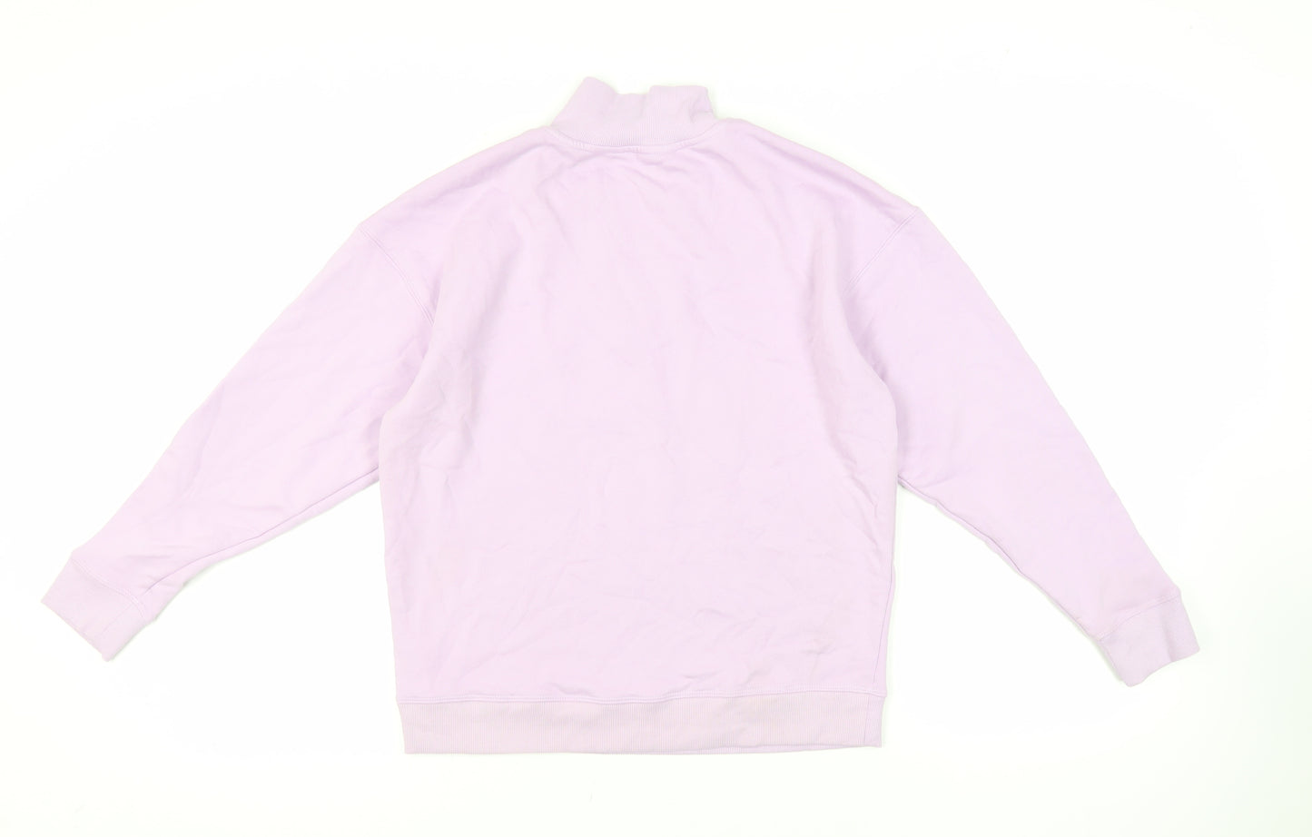 Marks and Spencer Womens Purple Cotton Pullover Sweatshirt Size 8 Zip