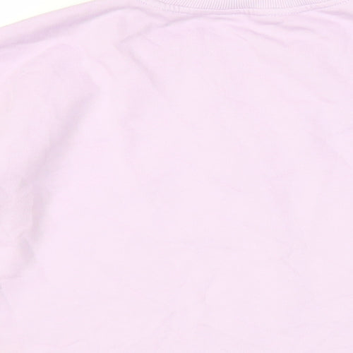 Marks and Spencer Womens Purple Cotton Pullover Sweatshirt Size 8 Zip