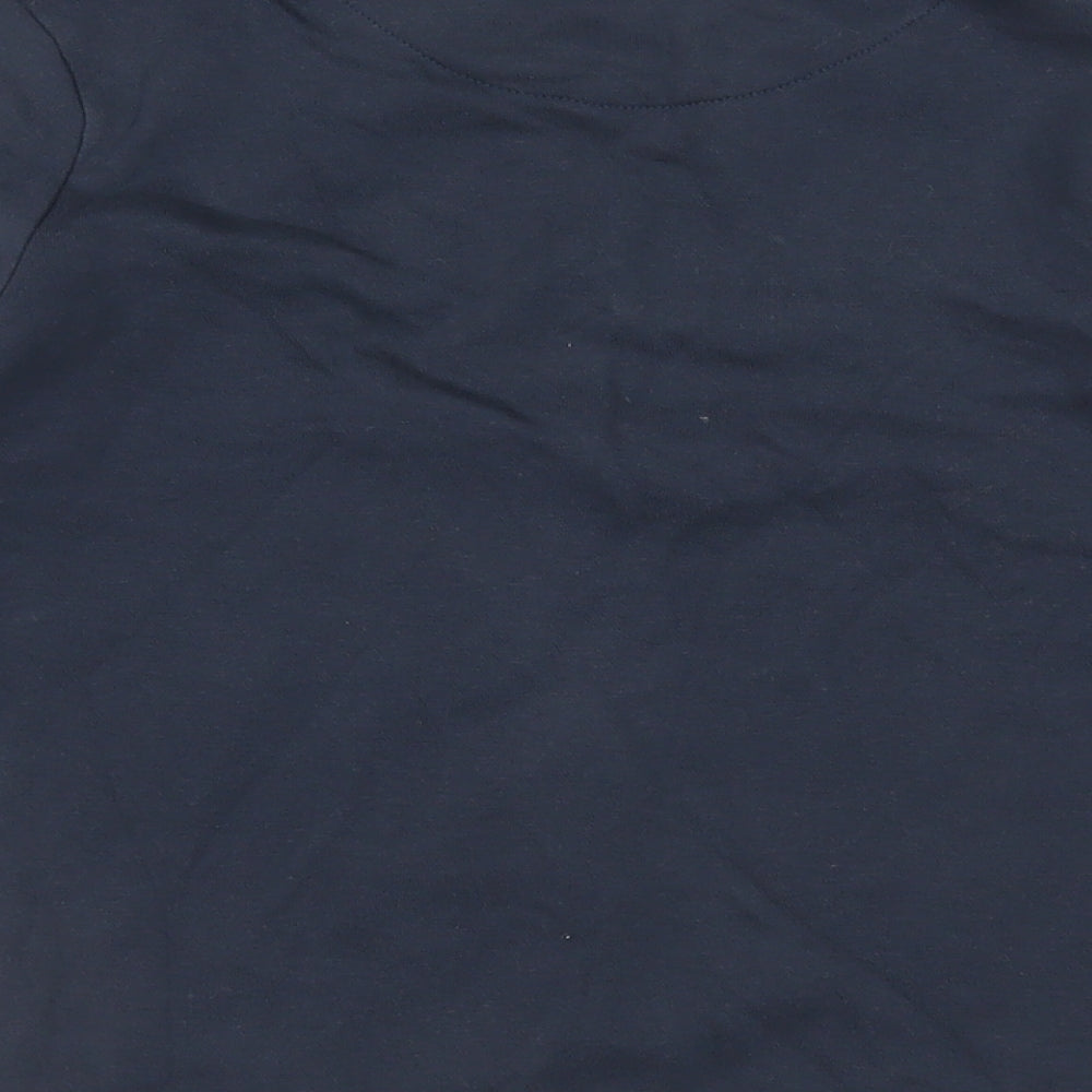 GOODMOVE Boys Blue Cotton Pullover Sweatshirt Size 9-10 Years Pullover