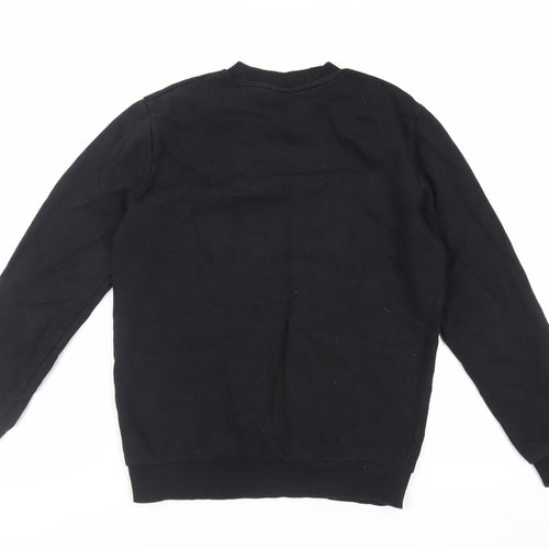 ASOS Womens Black Cotton Pullover Sweatshirt Size 2XS Pullover - Butterfly