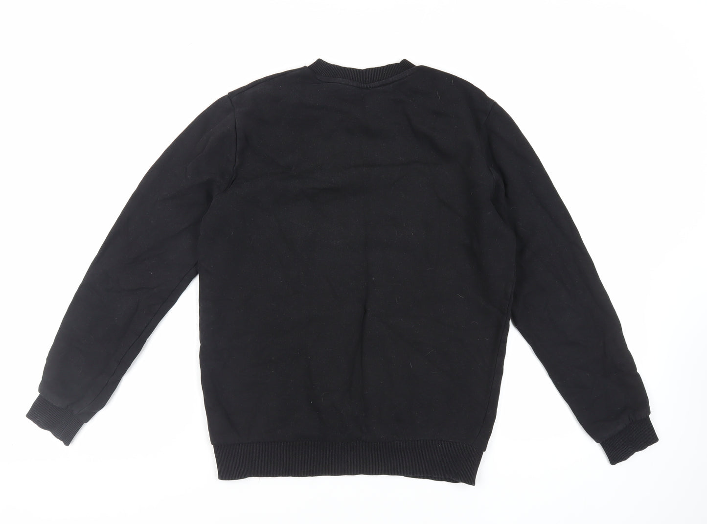 ASOS Womens Black Cotton Pullover Sweatshirt Size 2XS Pullover - Butterfly