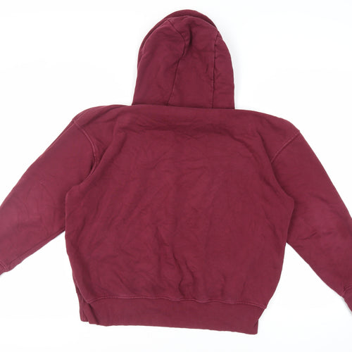Nike Mens Purple Cotton Pullover Hoodie Size XS - Logo