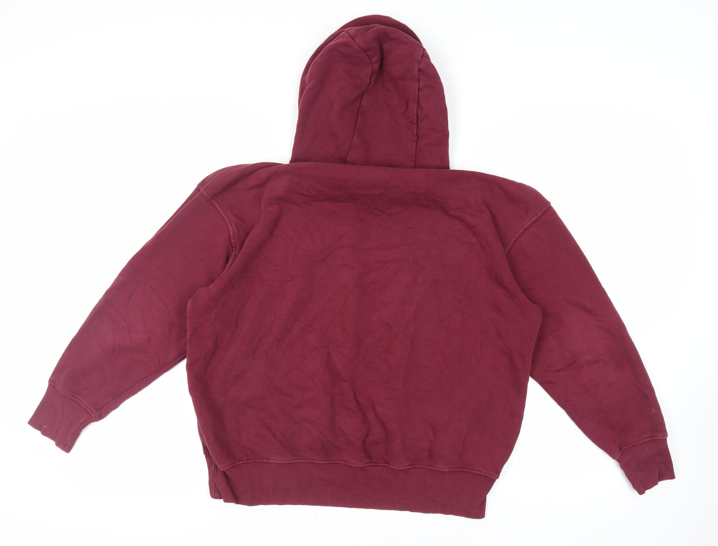 Nike Mens Purple Cotton Pullover Hoodie Size XS - Logo