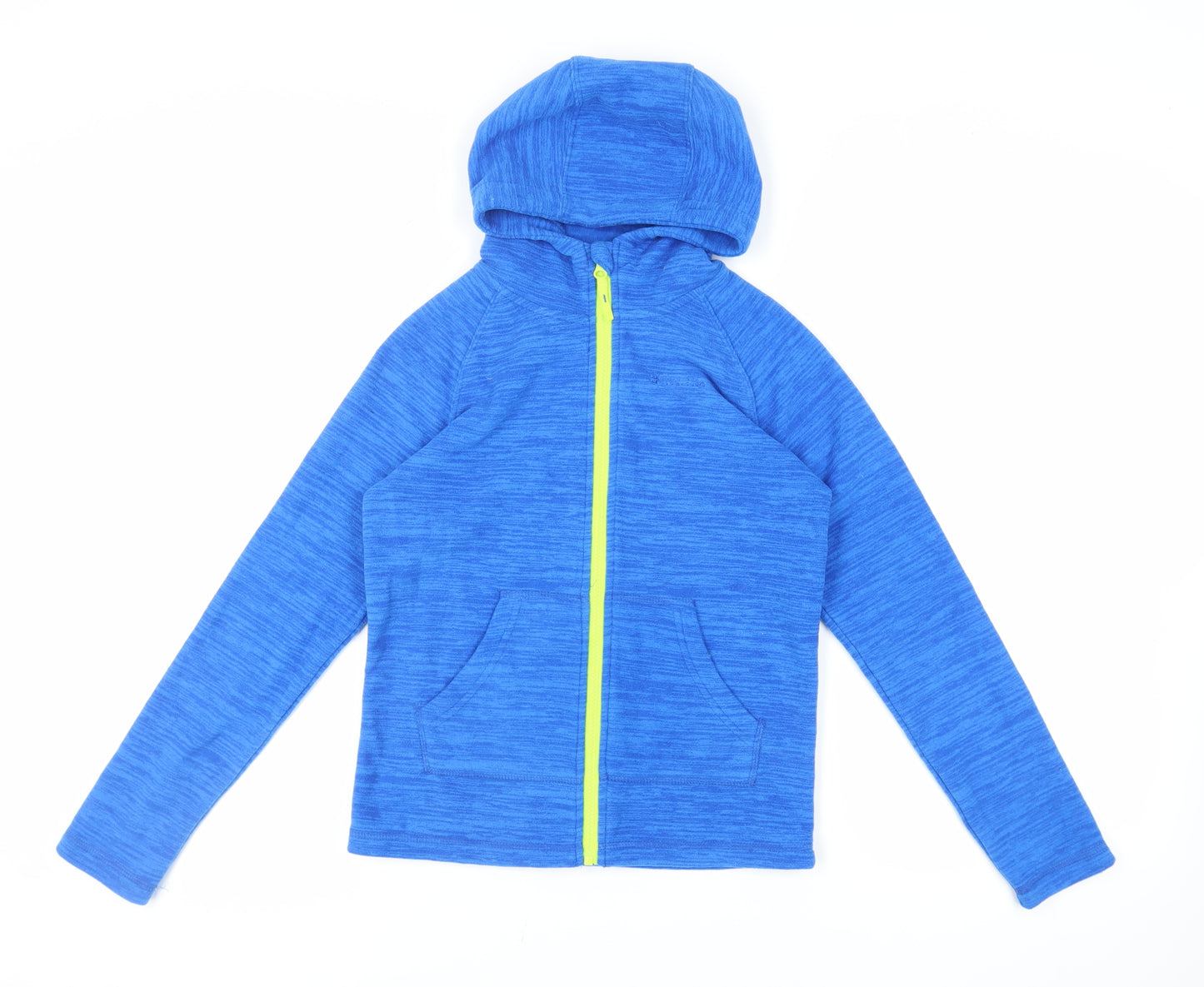 Mountain Warehouse Girls Blue Jacket Size 11-12 Years Zip - Hooded Lightweight Logo