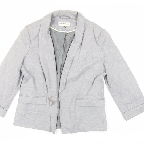 Miss Selfridge Womens Grey Jacket Blazer Size 14 - Open