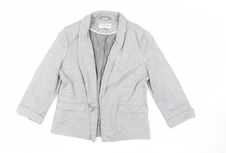 Miss Selfridge Womens Grey Jacket Blazer Size 14 - Open