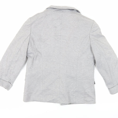 Miss Selfridge Womens Grey Jacket Blazer Size 14 - Open
