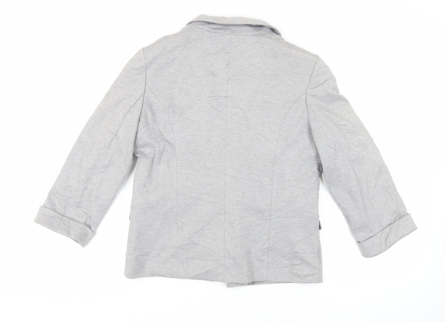 Miss Selfridge Womens Grey Jacket Blazer Size 14 - Open