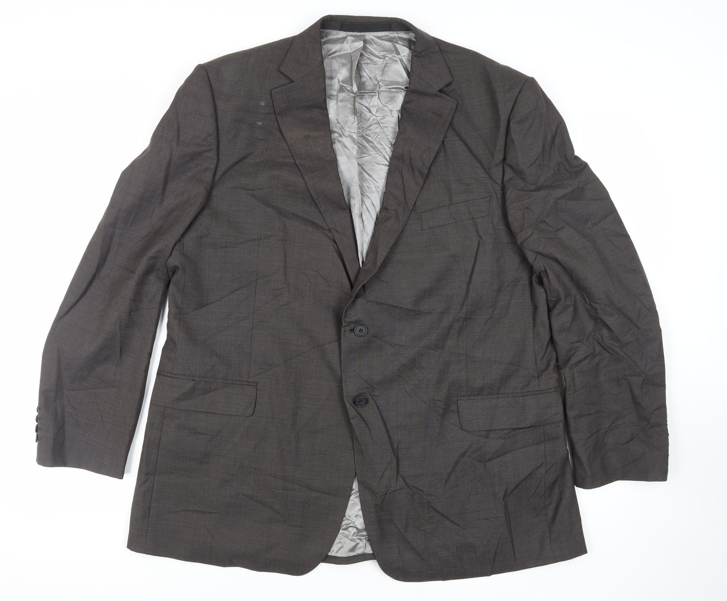 Marks and Spencer Mens Grey Wool Jacket Suit Jacket Size 48 Regular