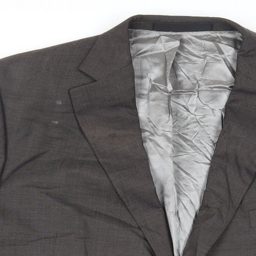 Marks and Spencer Mens Grey Wool Jacket Suit Jacket Size 48 Regular