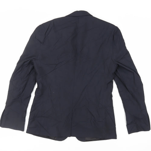 ASOS Mens Blue Polyester Jacket Suit Jacket Size 38 Regular
