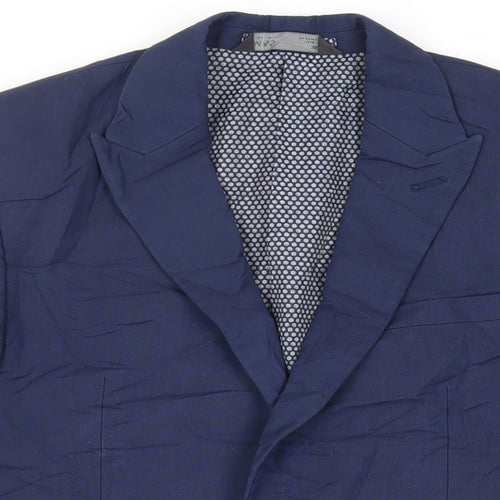 Marks and Spencer Mens Blue Polyester Jacket Suit Jacket Size 36 Regular