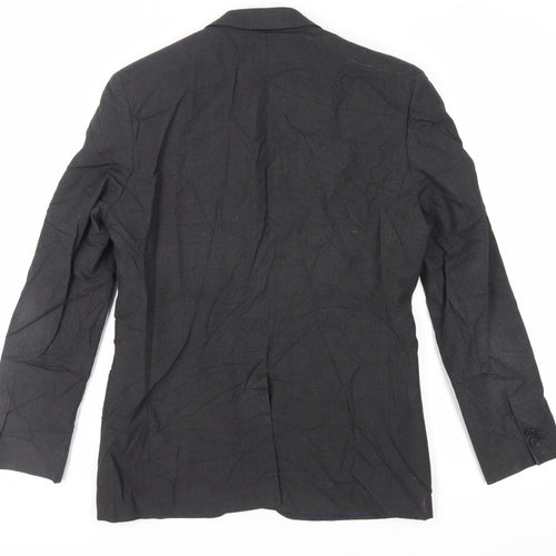 Limehaus Mens Grey Polyester Jacket Suit Jacket Size 38 Regular