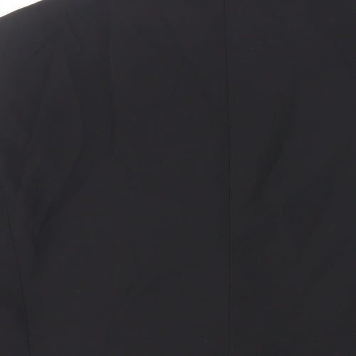 Marks and Spencer Mens Black Polyester Tuxedo Suit Jacket Size 40 Regular