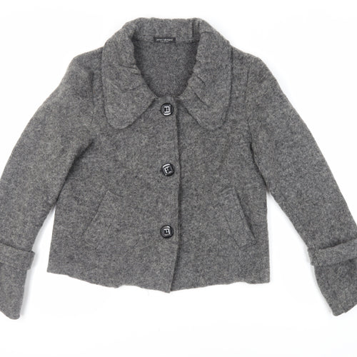James Lakeland Womens Grey Jacket Size 18 Button - Unlined