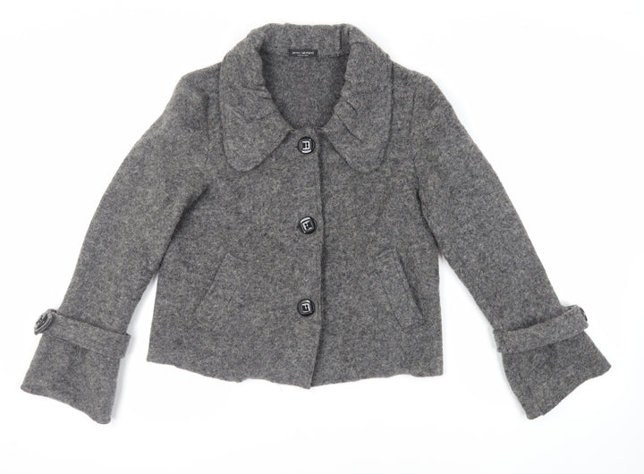 James Lakeland Womens Grey Jacket Size 18 Button - Unlined