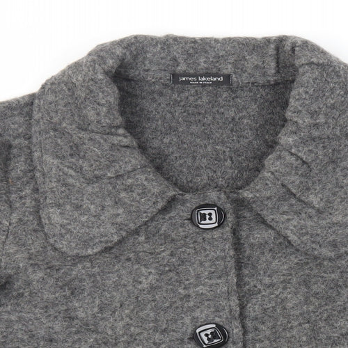 James Lakeland Womens Grey Jacket Size 18 Button - Unlined