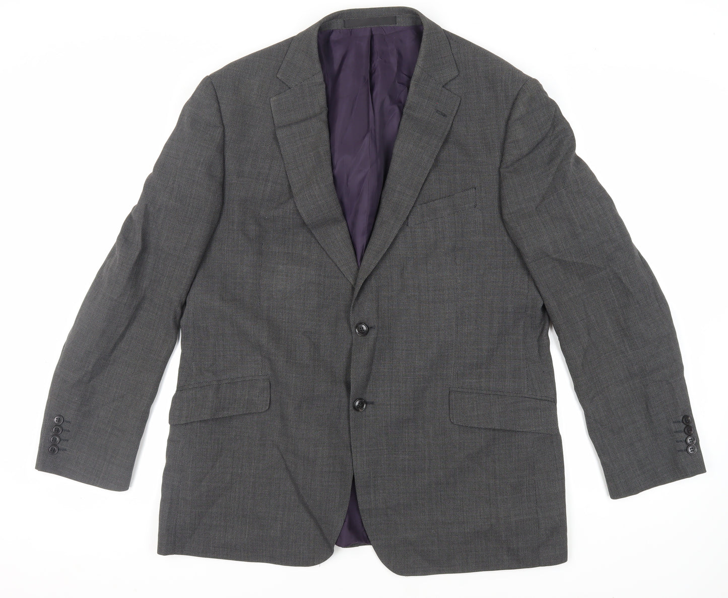 Marks and Spencer Mens Grey Wool Jacket Suit Jacket Size 44 Regular
