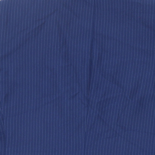 NEXT Mens Blue Striped Polyester Jacket Suit Jacket Size 40 Regular