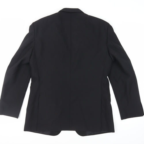 Weidenmann Mens Black Polyester Tuxedo Suit Jacket Size 40 Regular