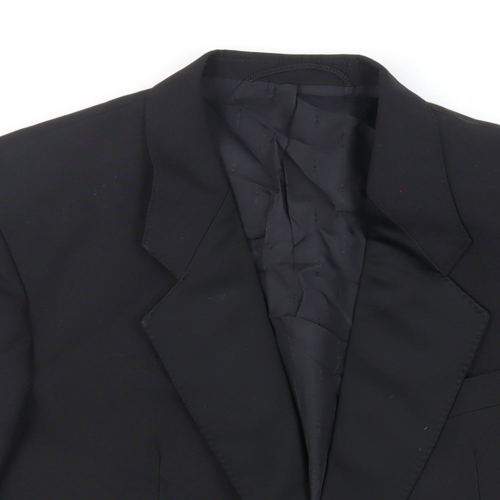 Weidenmann Mens Black Polyester Tuxedo Suit Jacket Size 40 Regular
