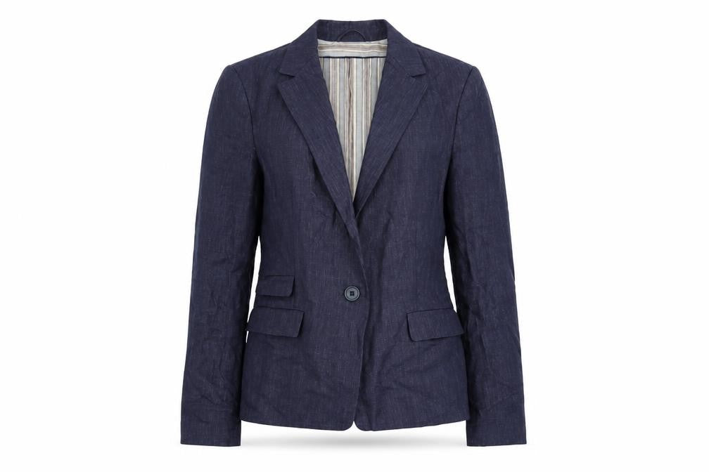 Zara Womens Blue Jacket Blazer Size S Button