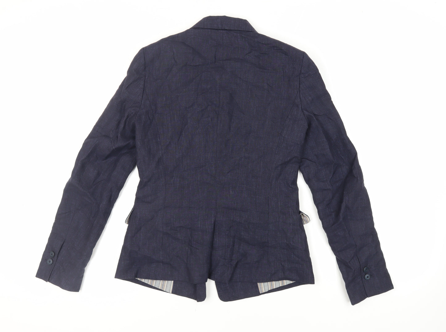Zara Womens Blue Jacket Blazer Size S Button