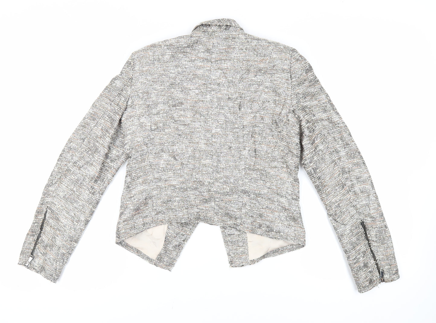 Zara Womens Grey Jacket Blazer Size S - Open