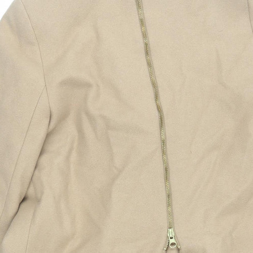 Isabella Oliver Womens Beige Pea Coat Coat Size S Button