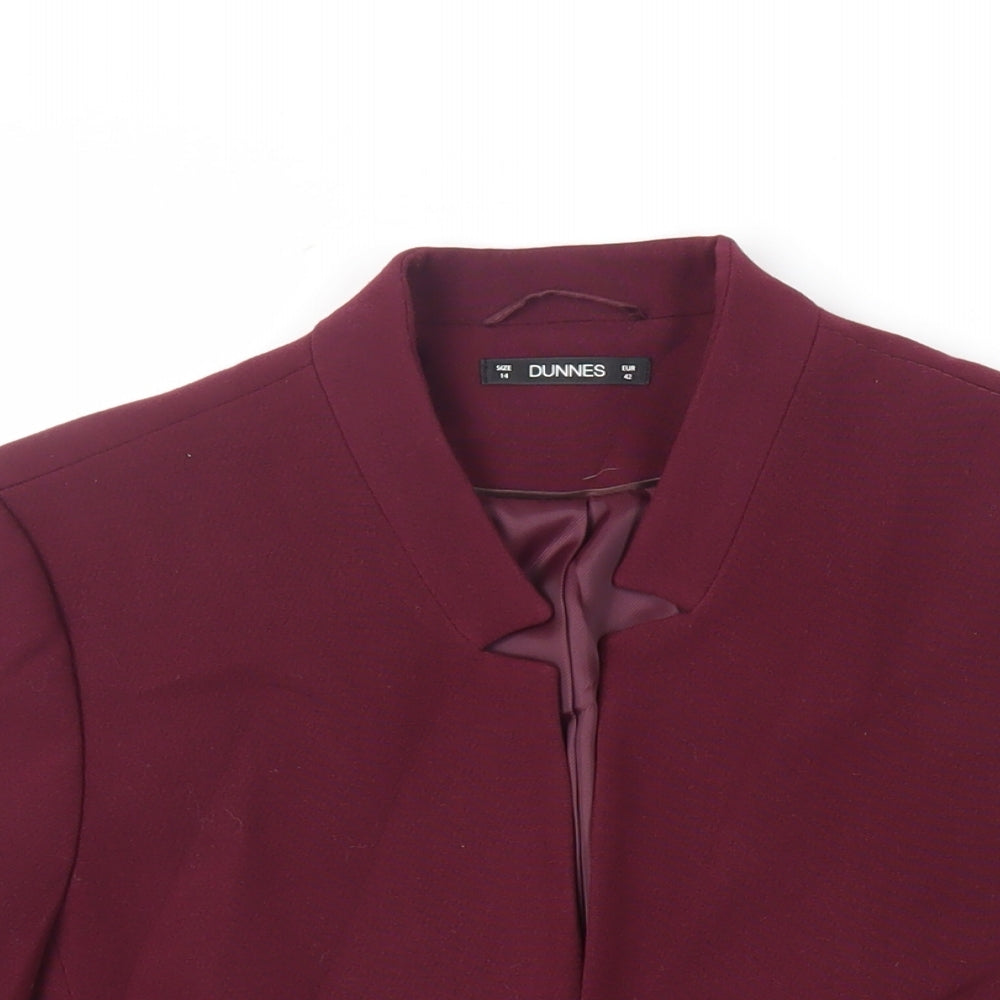 Dunnes Stores Womens Purple Jacket Blazer Size 14 - Open