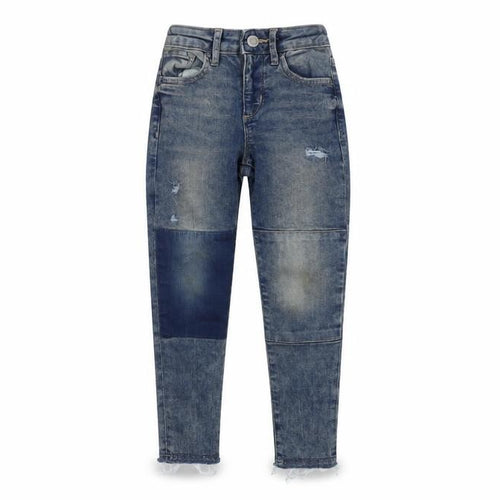 Gap Boys Blue Cotton Skinny Jeans Size 6 Years Regular Snap