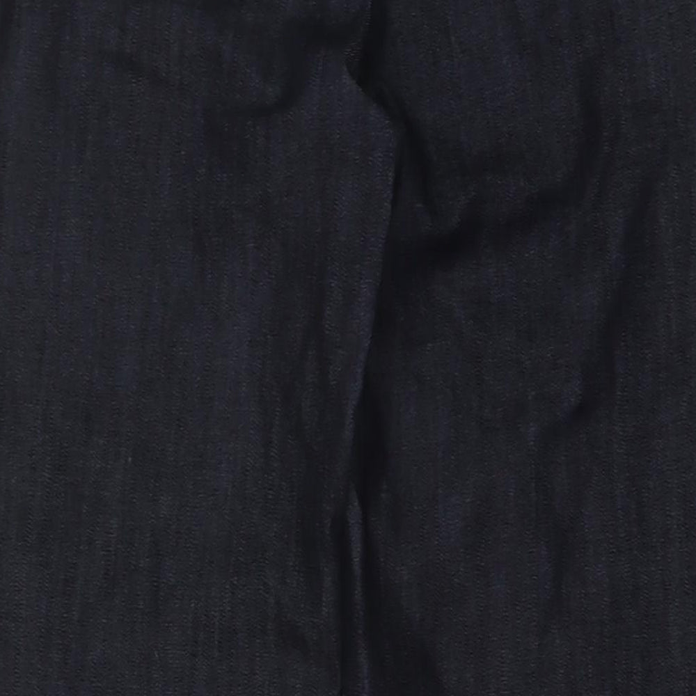 Wallis Womens Blue Cotton Bootcut Jeans Size 8 L28 in Regular Button