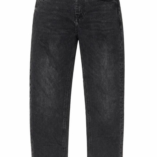 Topshop Womens Grey Cotton Straight Jeans Size 26 in L26 in Regular Button