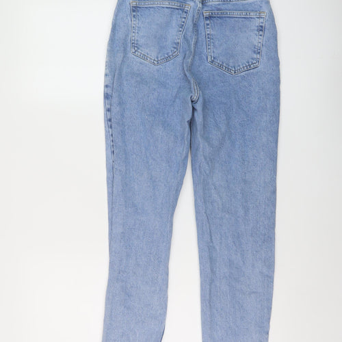 H&M Womens Blue Cotton Skinny Jeans Size 6 L26 in Regular Button