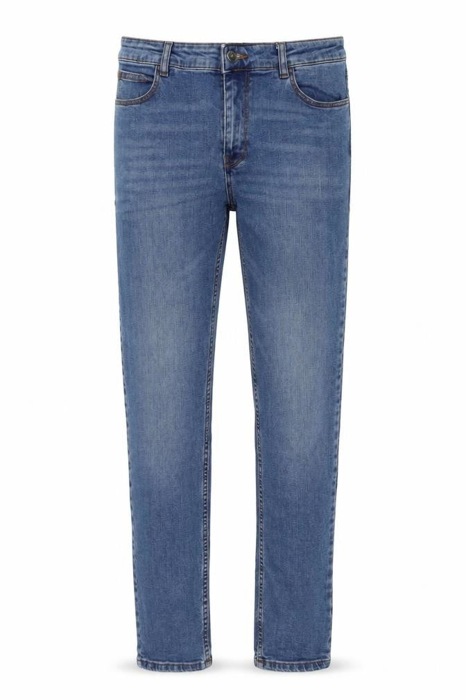 COLLUSION Mens Blue Cotton Skinny Jeans Size 32 in L32 in Regular Button