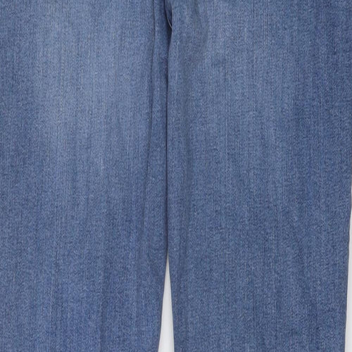 COLLUSION Mens Blue Cotton Skinny Jeans Size 32 in L32 in Regular Button