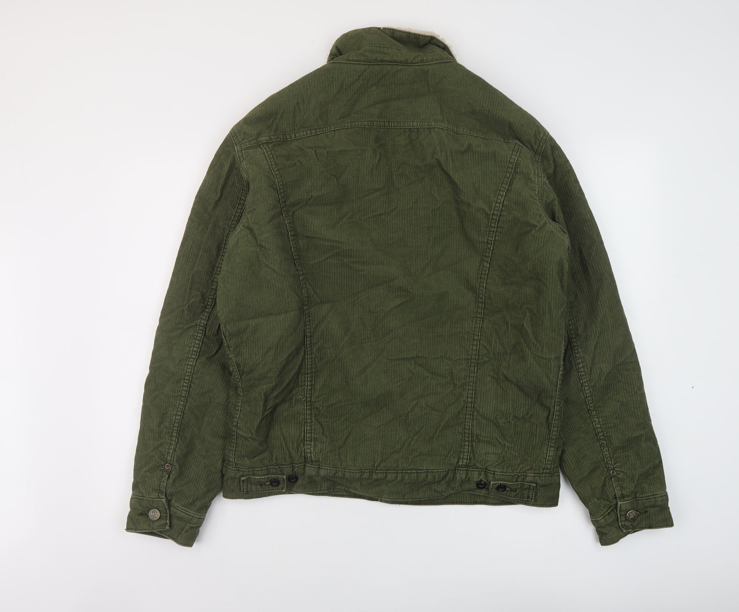 Lee Mens Green Jacket Size M Button