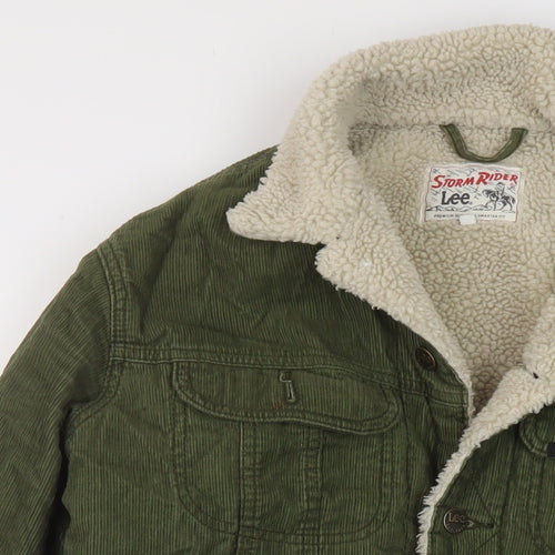 Lee Mens Green Jacket Size M Button