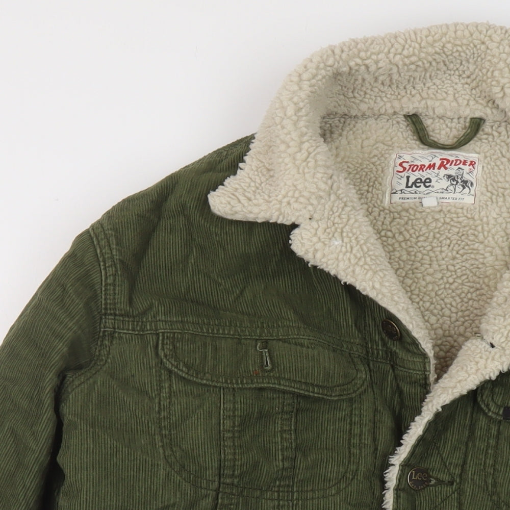 Lee Mens Green Jacket Size M Button