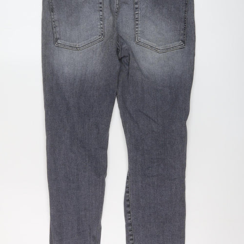 7 For All Mankind Womens Blue Cotton Skinny Jeans Size 27 in L27 in Regular Button