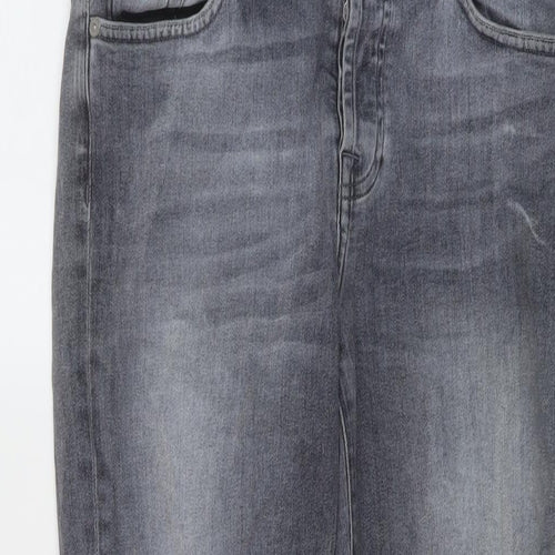 7 For All Mankind Womens Blue Cotton Skinny Jeans Size 27 in L27 in Regular Button