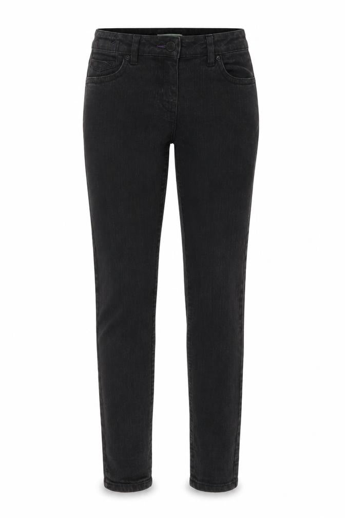 Denim & Co. Womens Grey Cotton Skinny Jeans Size 12 L30 in Regular Button