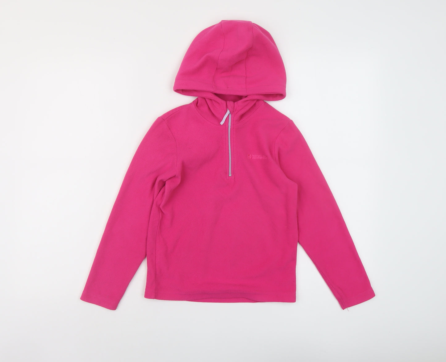 Mountain Warehouse Girls Pink Polyester Pullover Hoodie Size 7-8 Years Zip