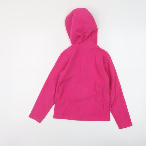 Mountain Warehouse Girls Pink Polyester Pullover Hoodie Size 7-8 Years Zip