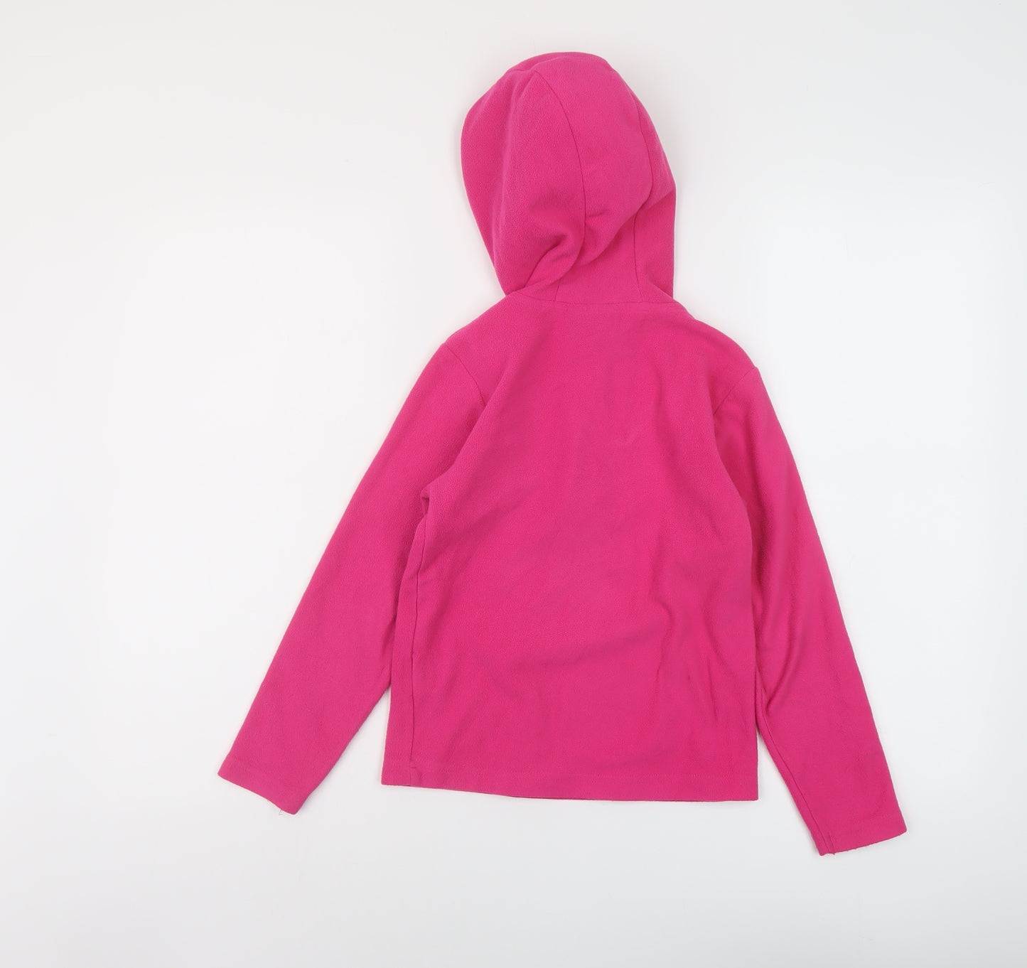 Mountain Warehouse Girls Pink Polyester Pullover Hoodie Size 7-8 Years Zip