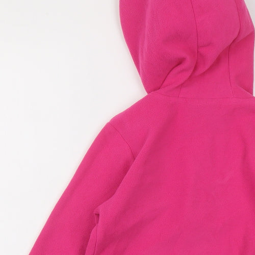 Mountain Warehouse Girls Pink Polyester Pullover Hoodie Size 7-8 Years Zip