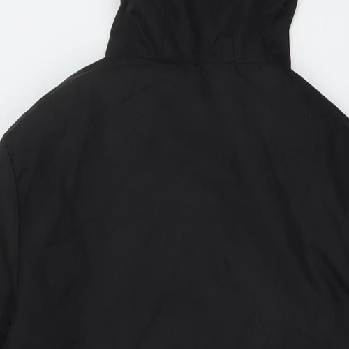 Jasambac Womens Black Rain Coat Coat Size S Zip
