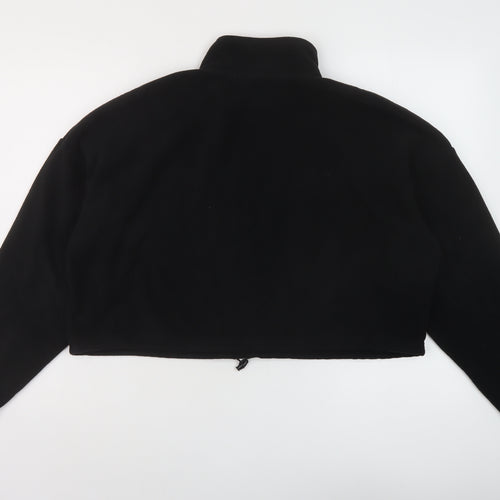 FACTORIE Womens Black Polyester Pullover Sweatshirt Size S Zip